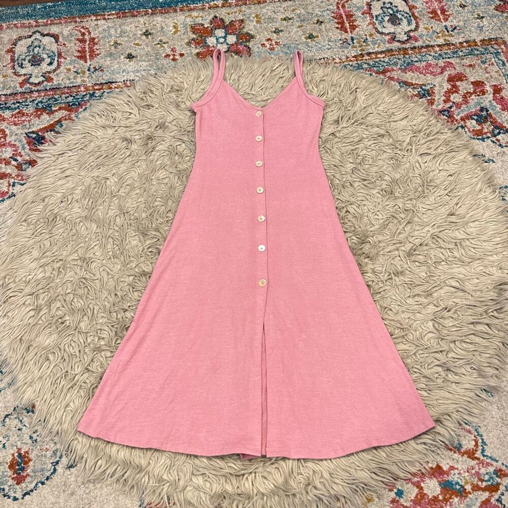 Wilfred free pink button down dress size medium